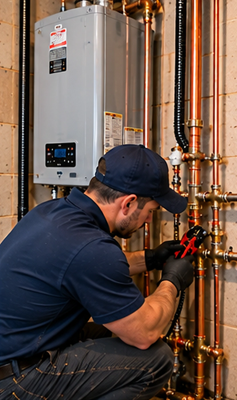 Modern residential bathroom plumbing during lead & pfas water testing service in Ridgewood, NJ