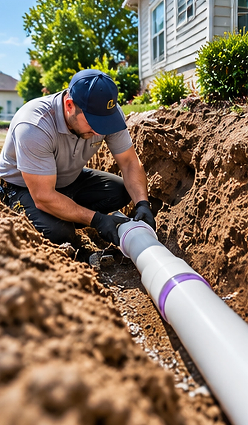 Close-up of a residential drain during sewer camera inspection service in Ridgewood, NJ